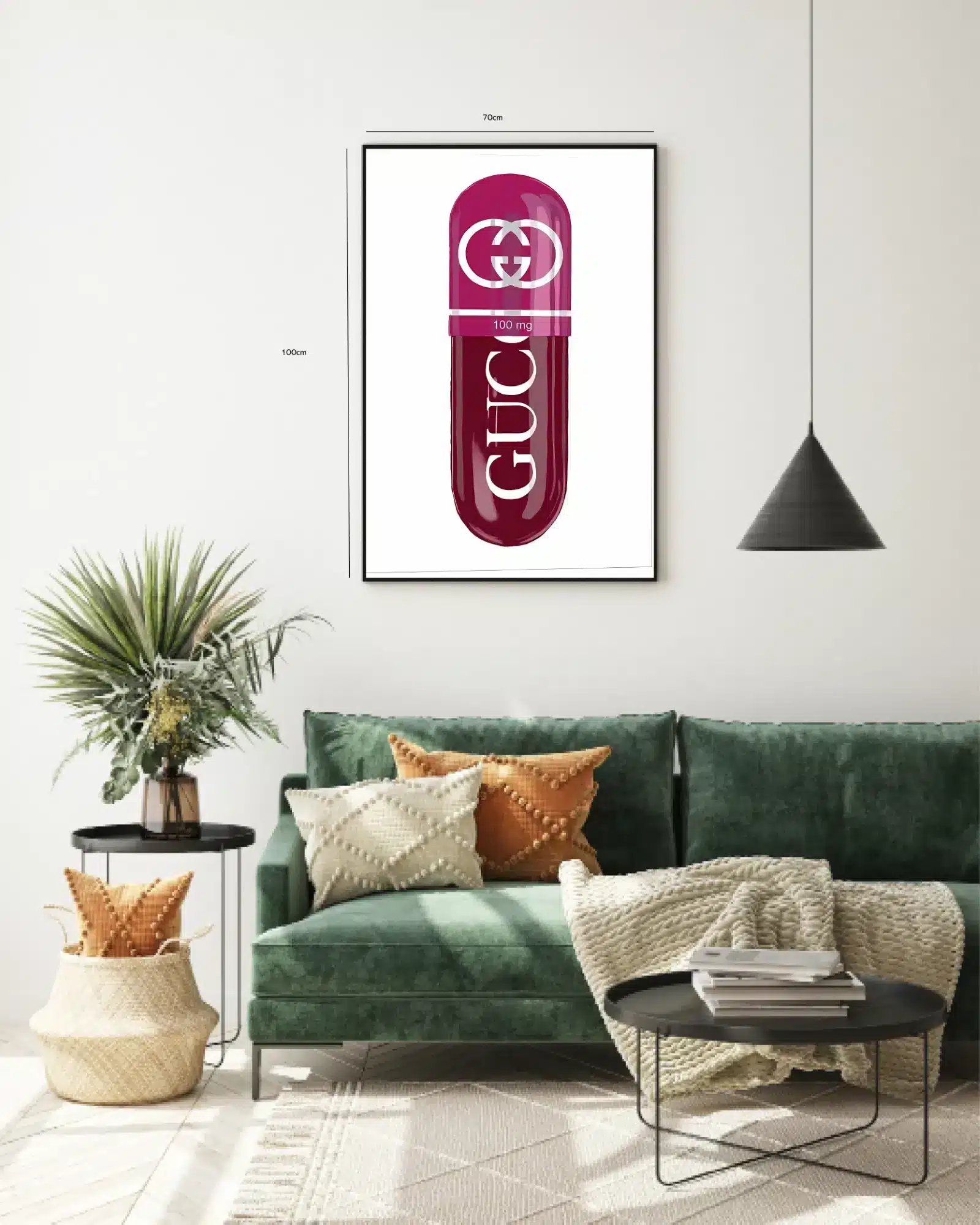Kapsel logo tekst med typografi glans