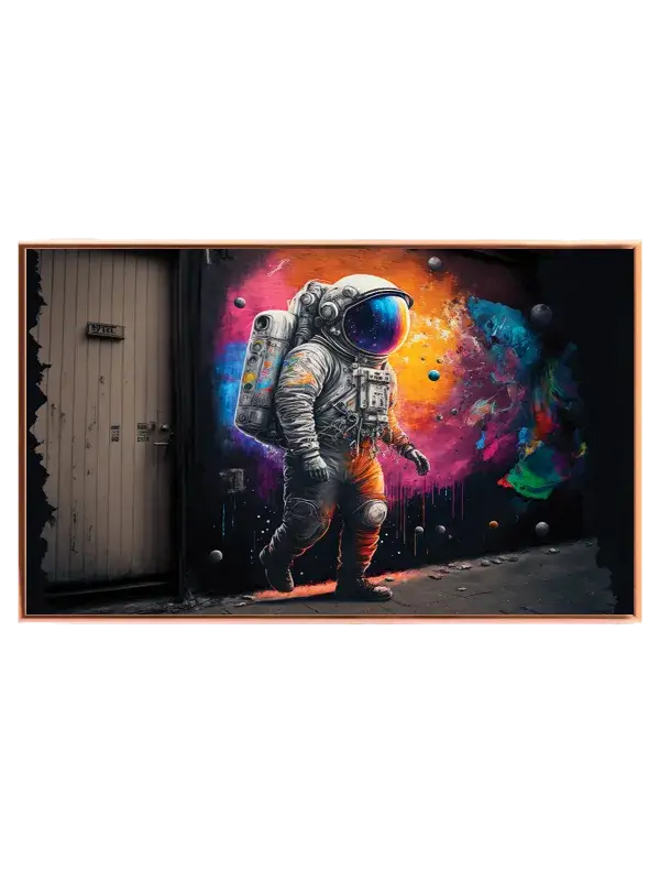 Skæv Astronaut Plakat