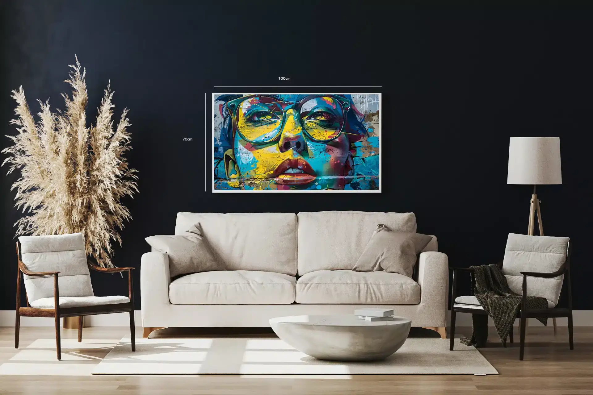 Natlig Fragment Kontur Plakat