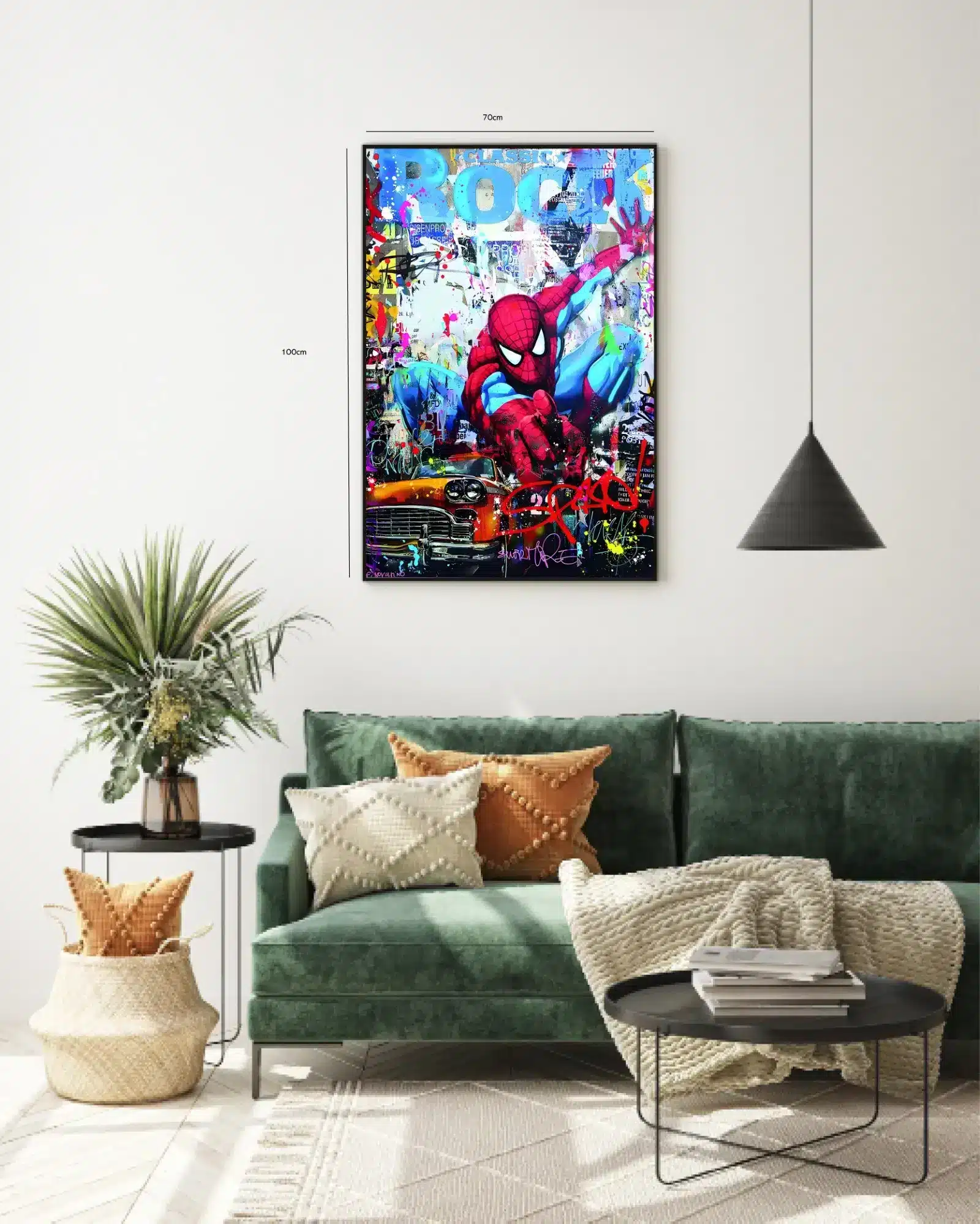 Spider-man i Graffiti Collage