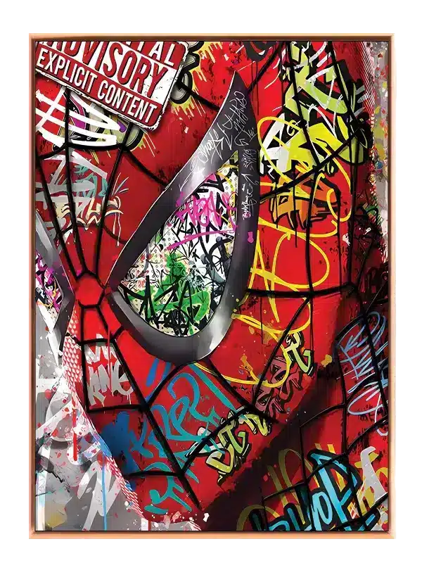 Graffiti Spider Mask Close-up