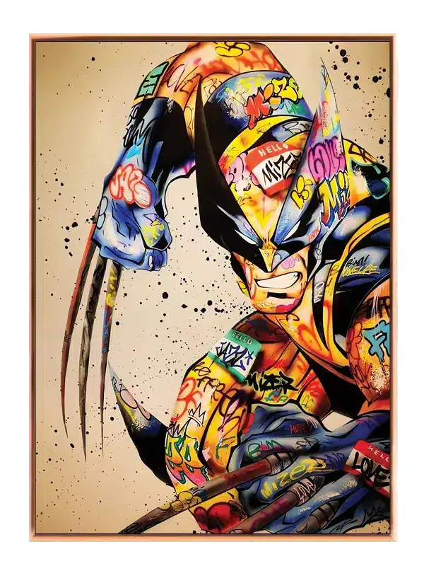 Graffiti Wolverine med Kløer
