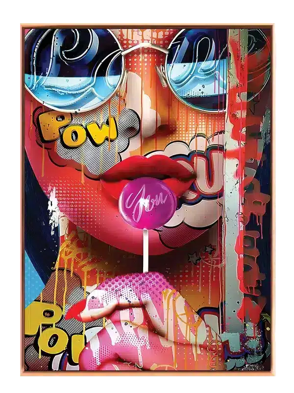 Pop Art Læber med Slik