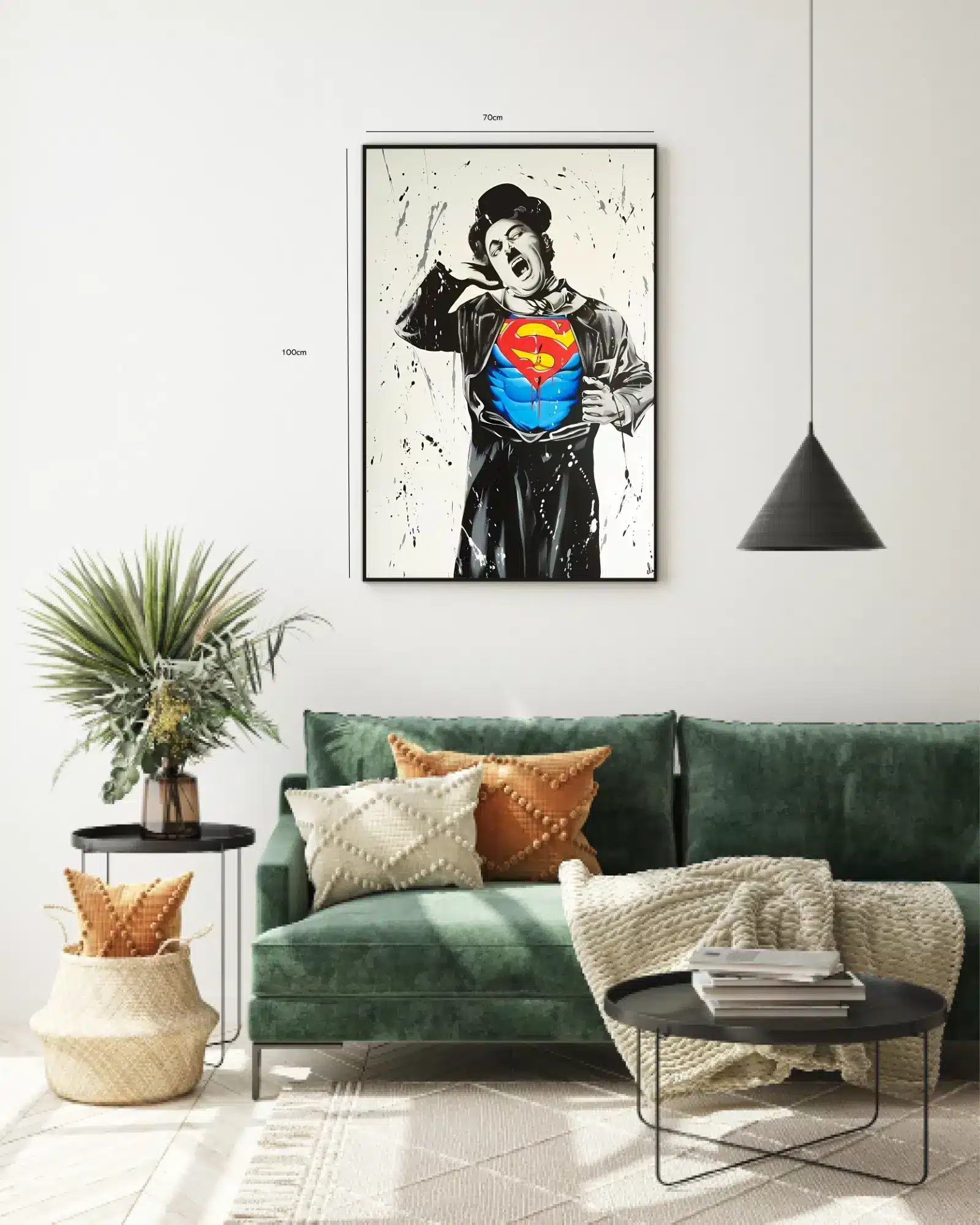 Chaplin med Superhelt Emblem