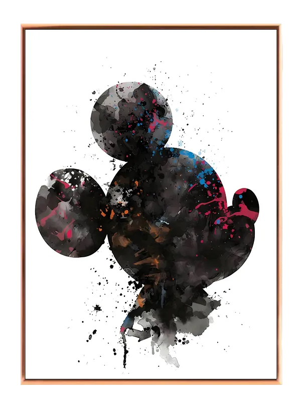 Abstrakt Mus Silhuet Splash