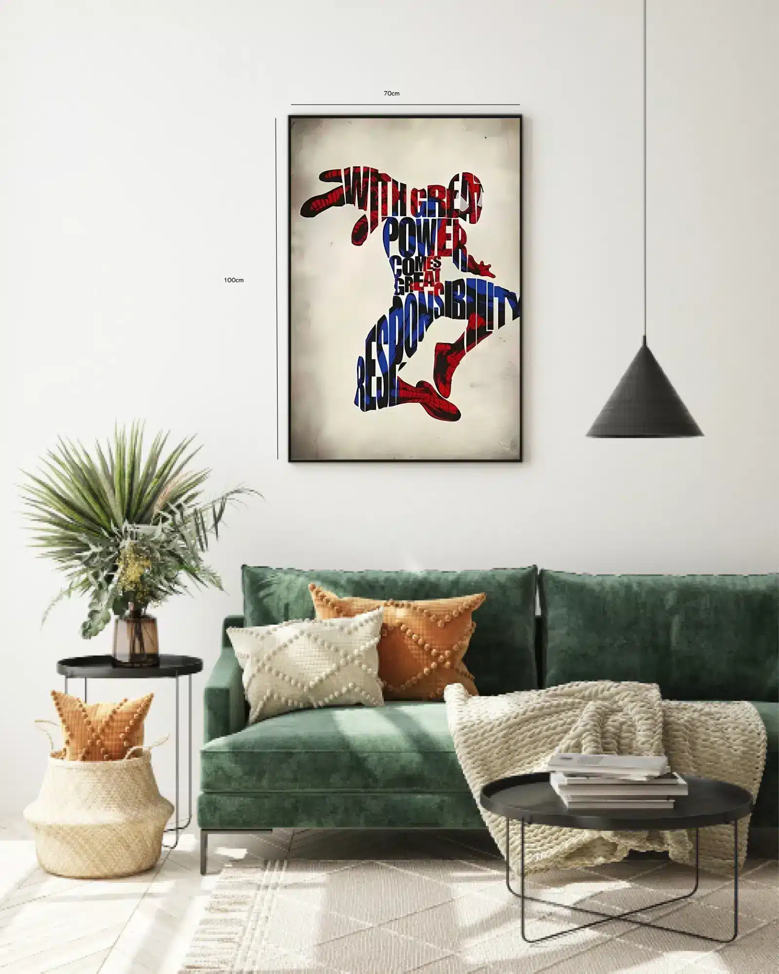 Spider-man Typografi Silhuet Citat