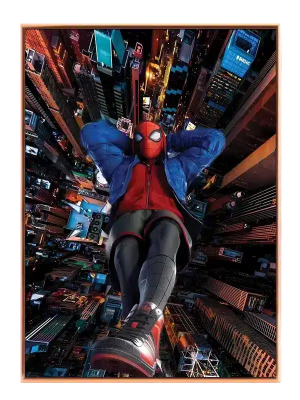 Spider-man Over Neonbyen