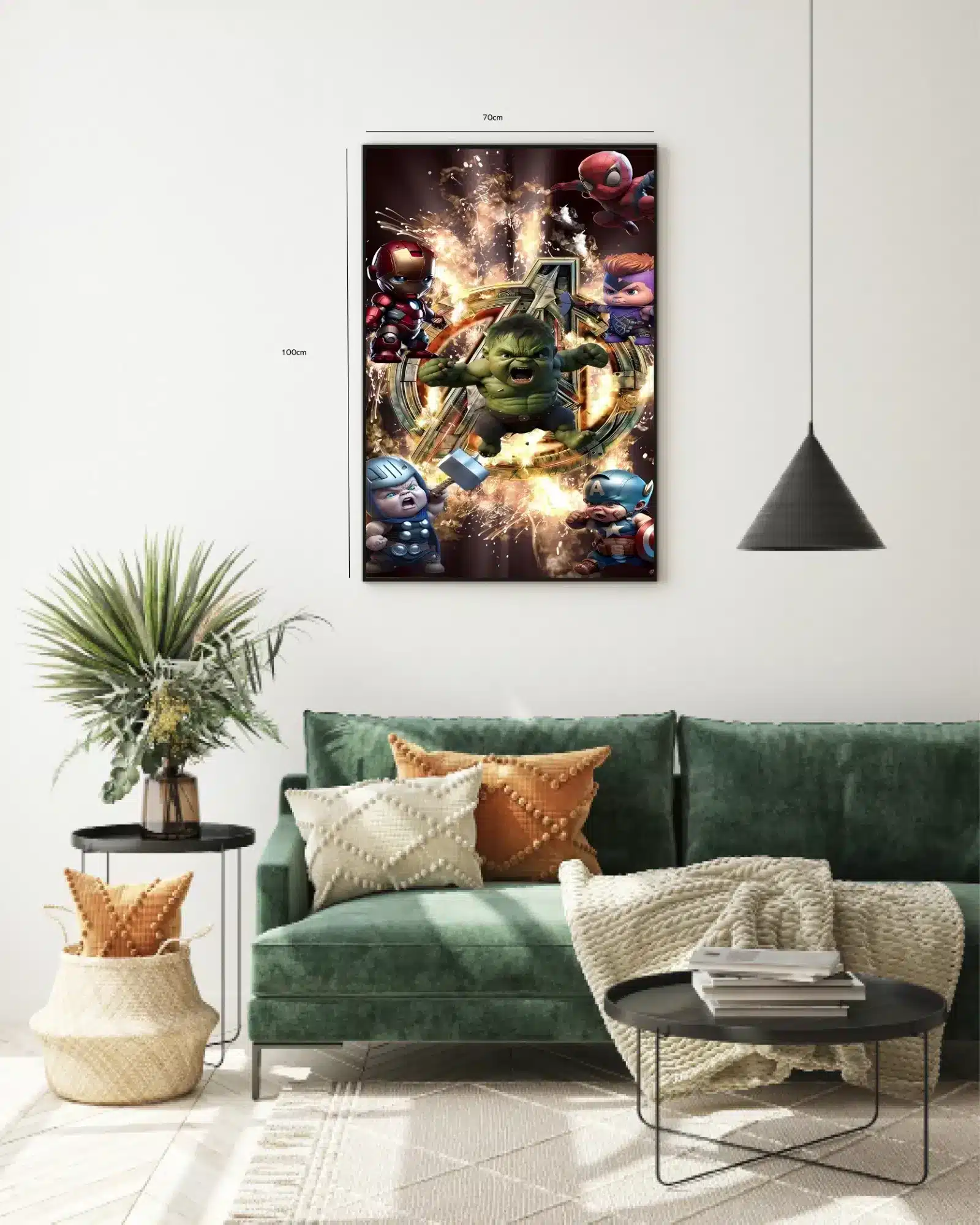 Chibi Avengers i Eksplosion