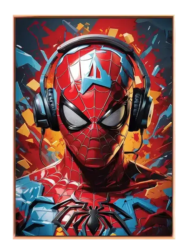 Spider-man med Hovedtelefoner