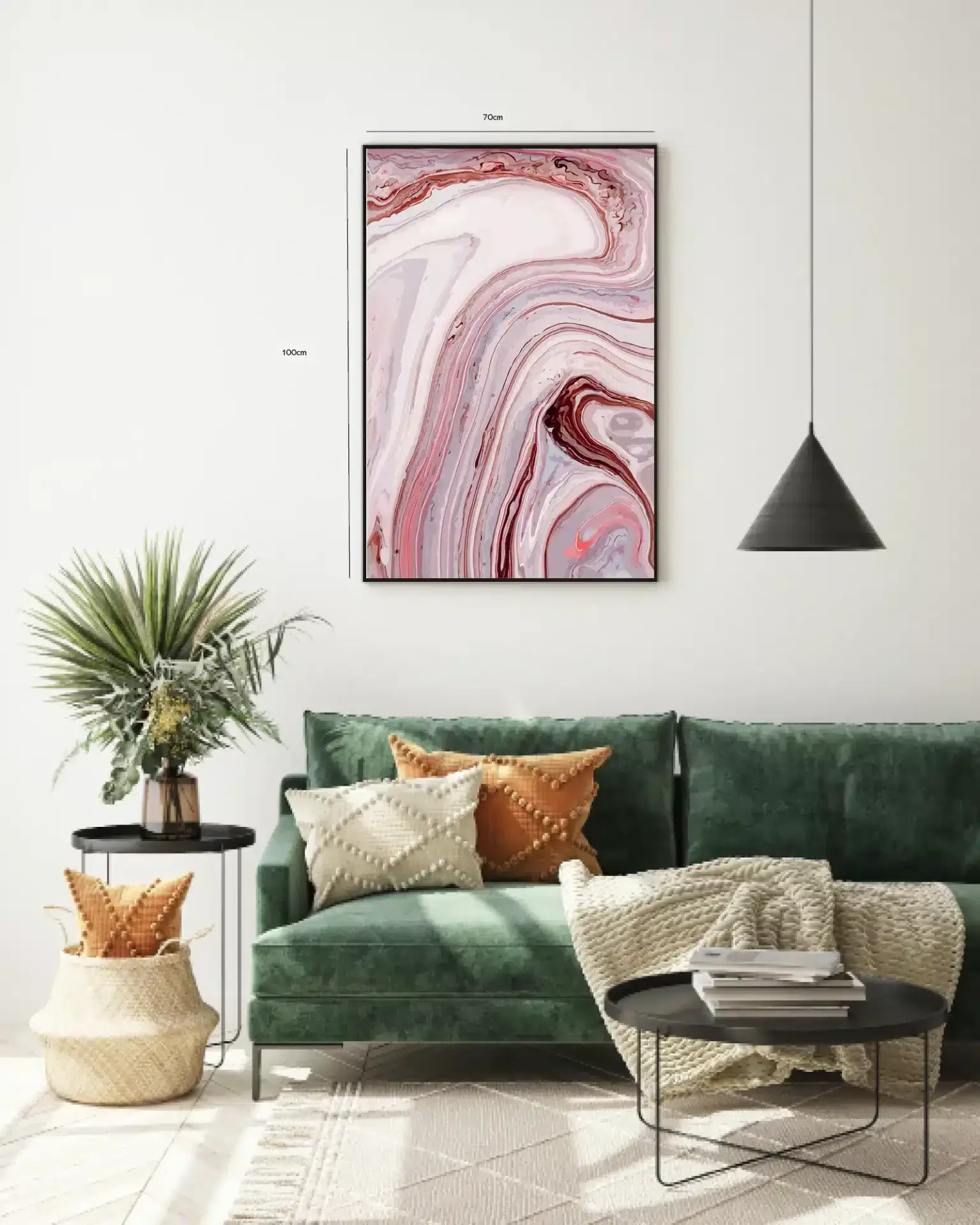 Crimson Veins Flow Plakat
