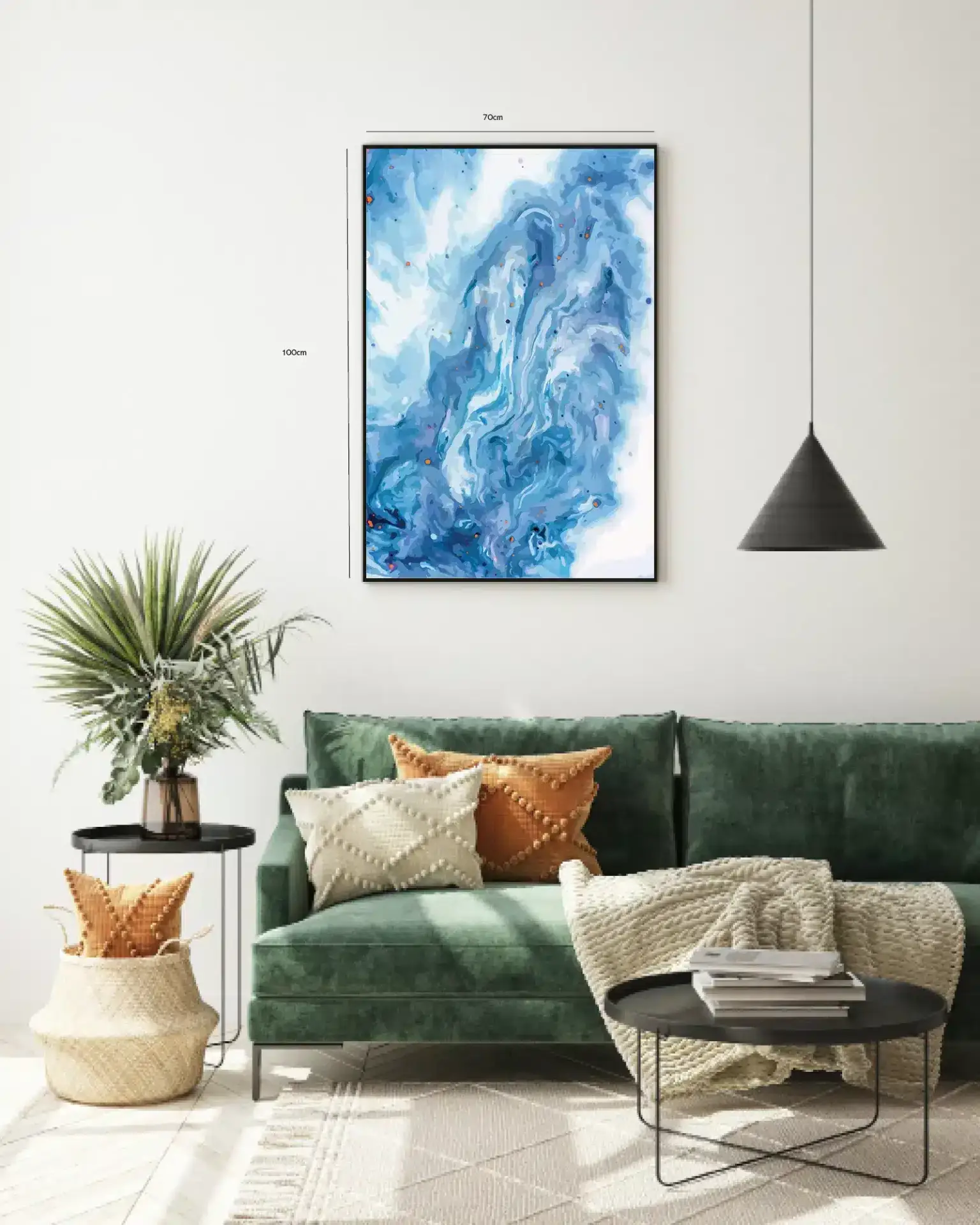 Blue Veins Flow Plakat