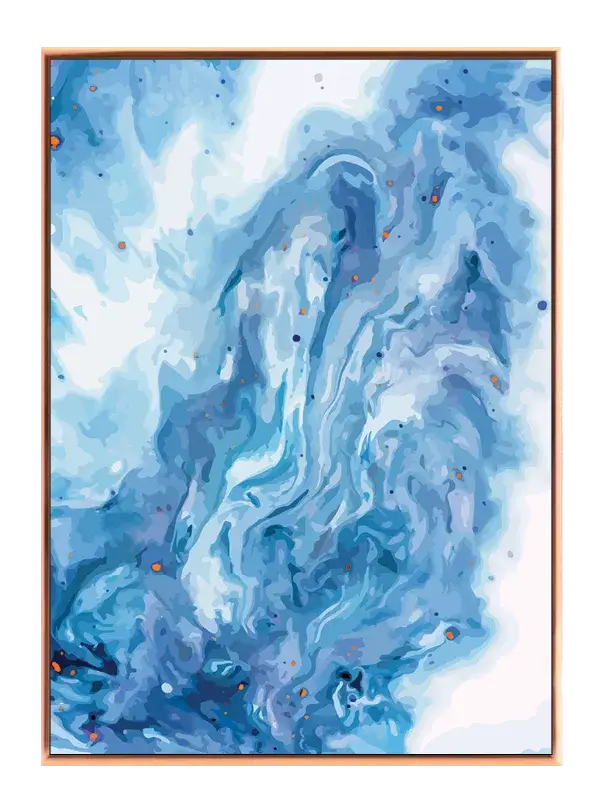 Blue Veins Flow Plakat
