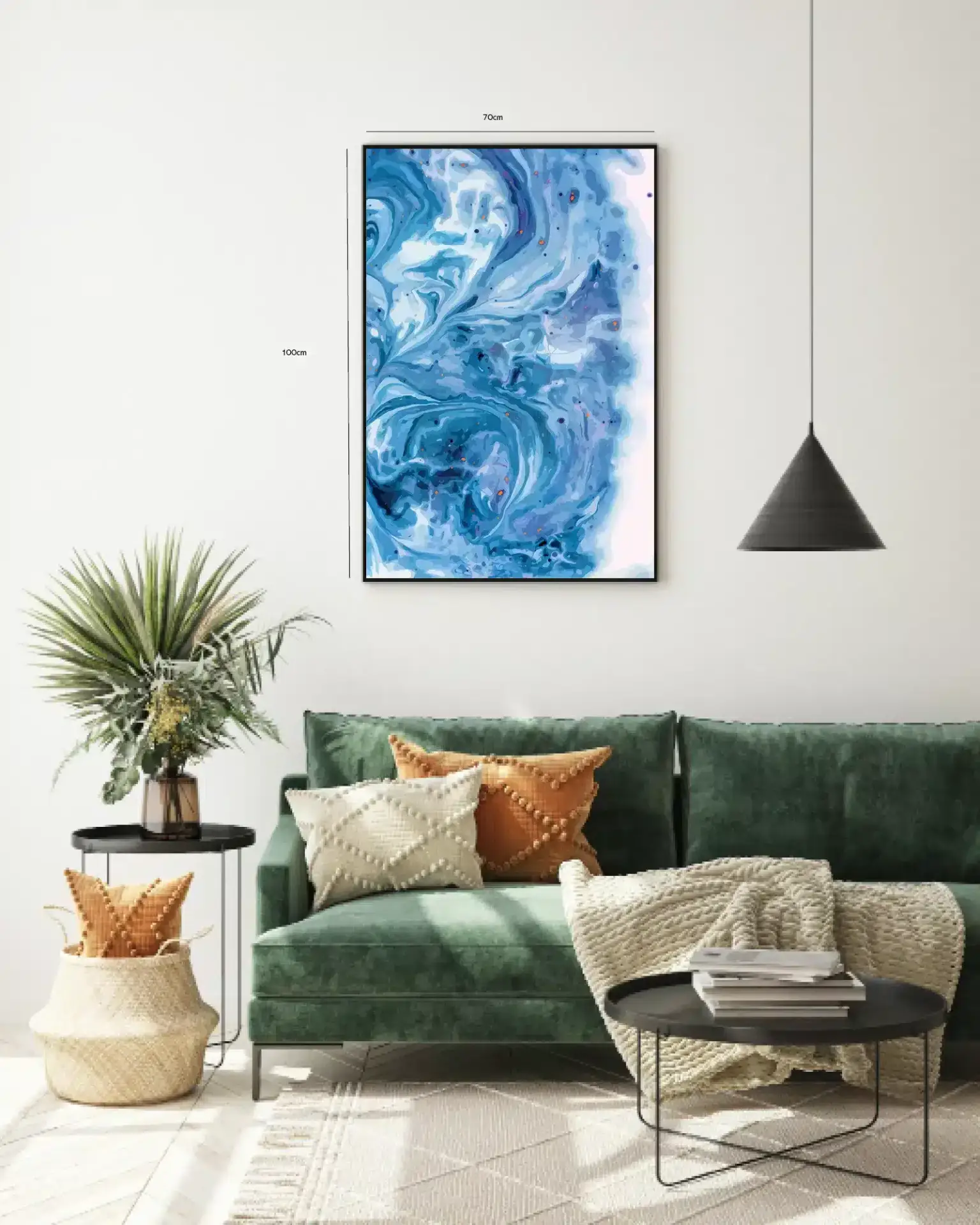 Cerulean Fluid Veins Plakat
