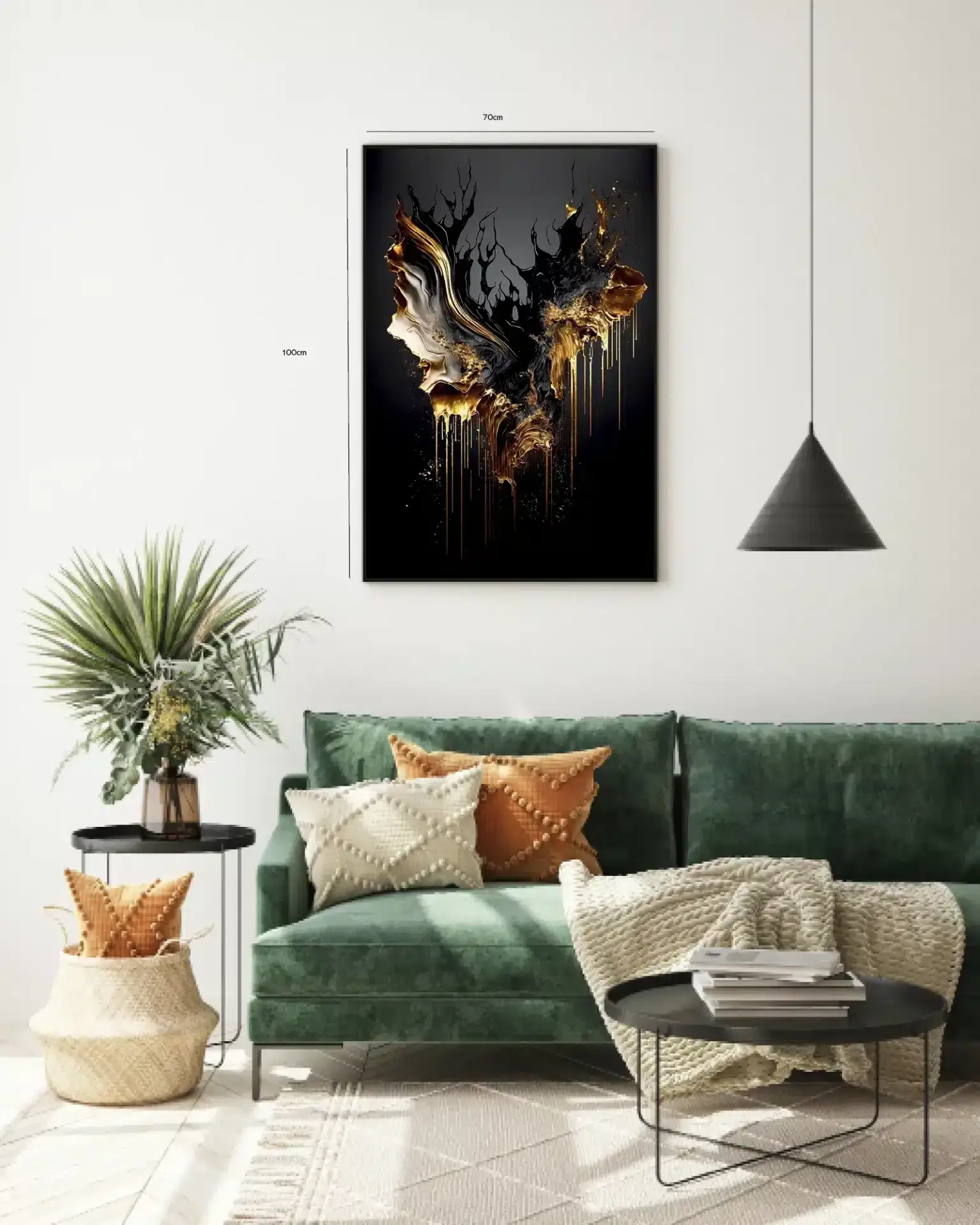 Fluid Gold Motion Plakat