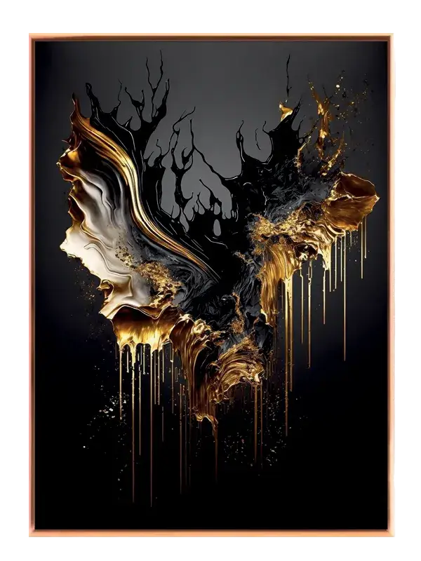 Fluid Gold Motion Plakat