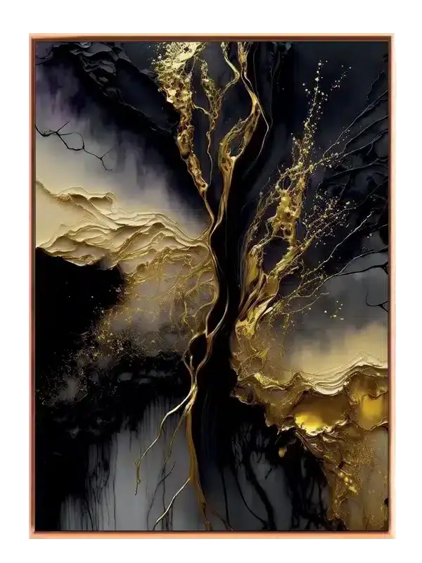 Golden Flow Motion Plakat