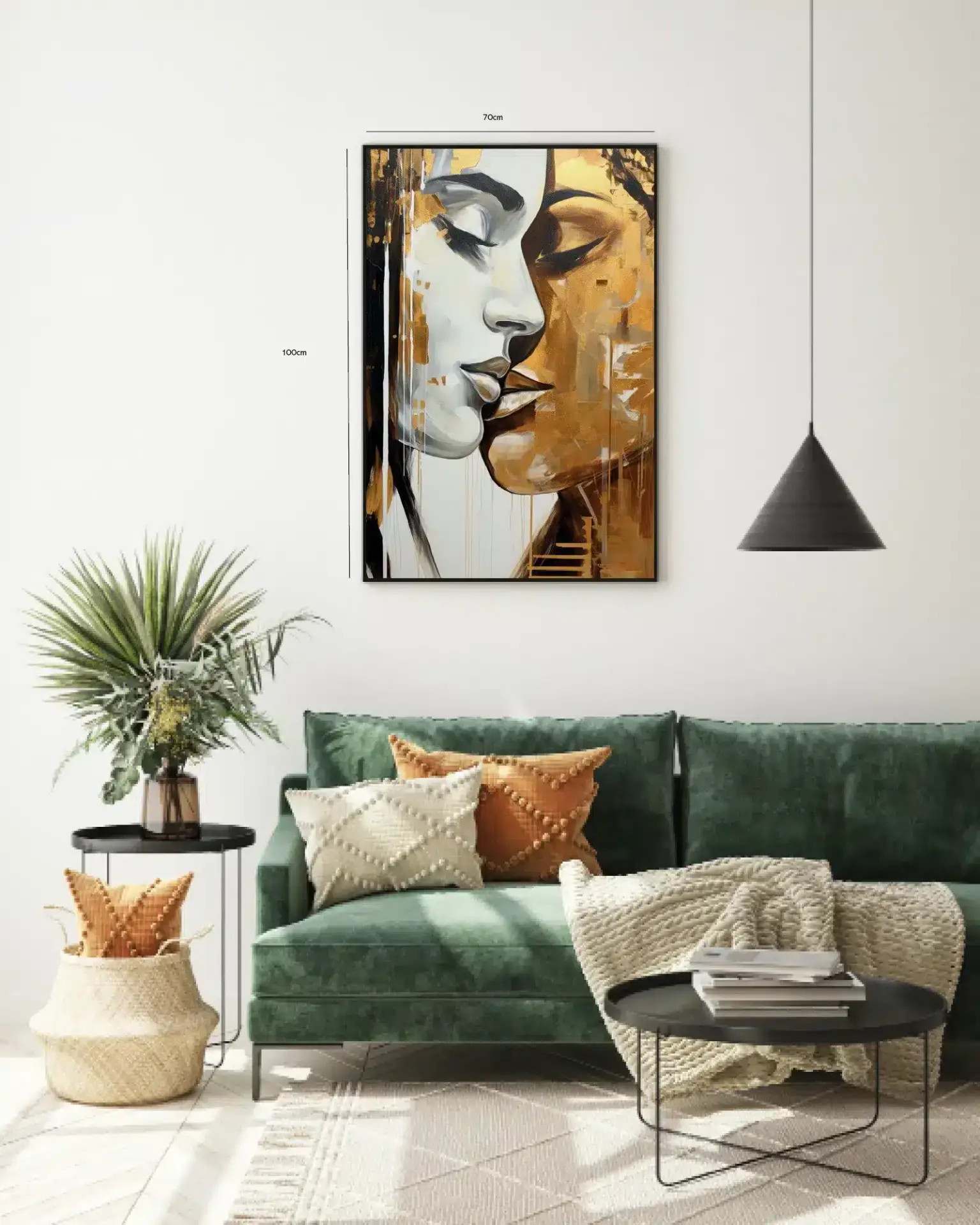 Golden Embrace Faces Plakat