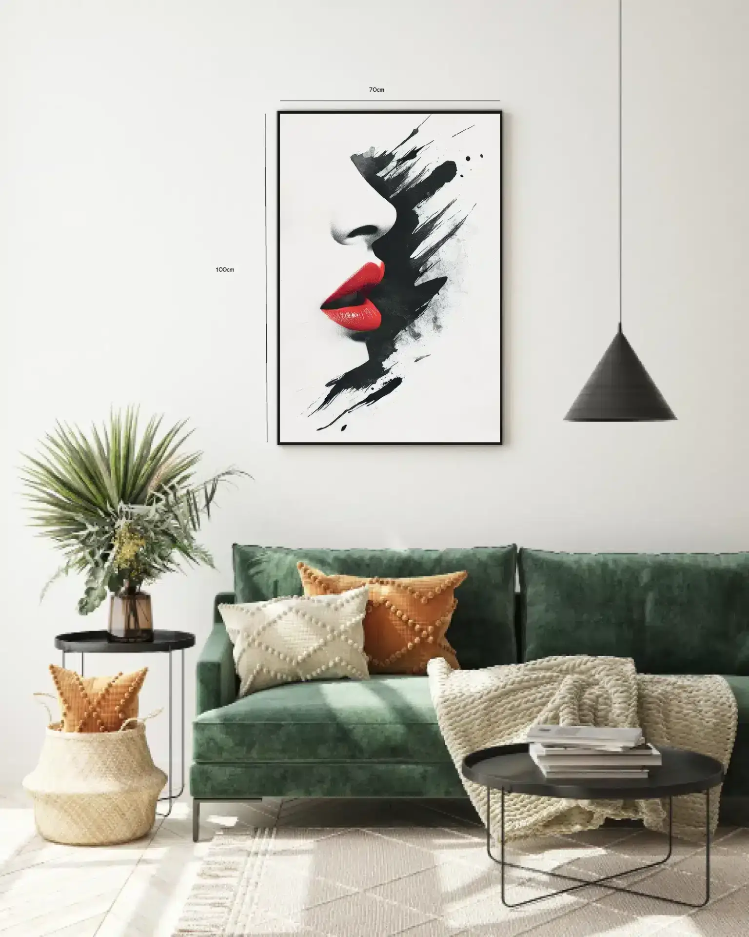 Crimson Aura Silhouette Plakat