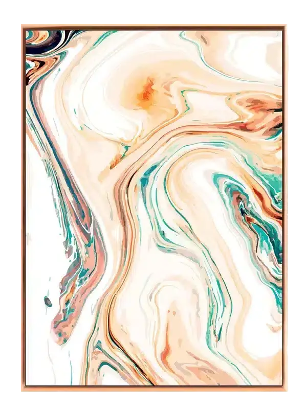 Marbled Flow Contours Plakat