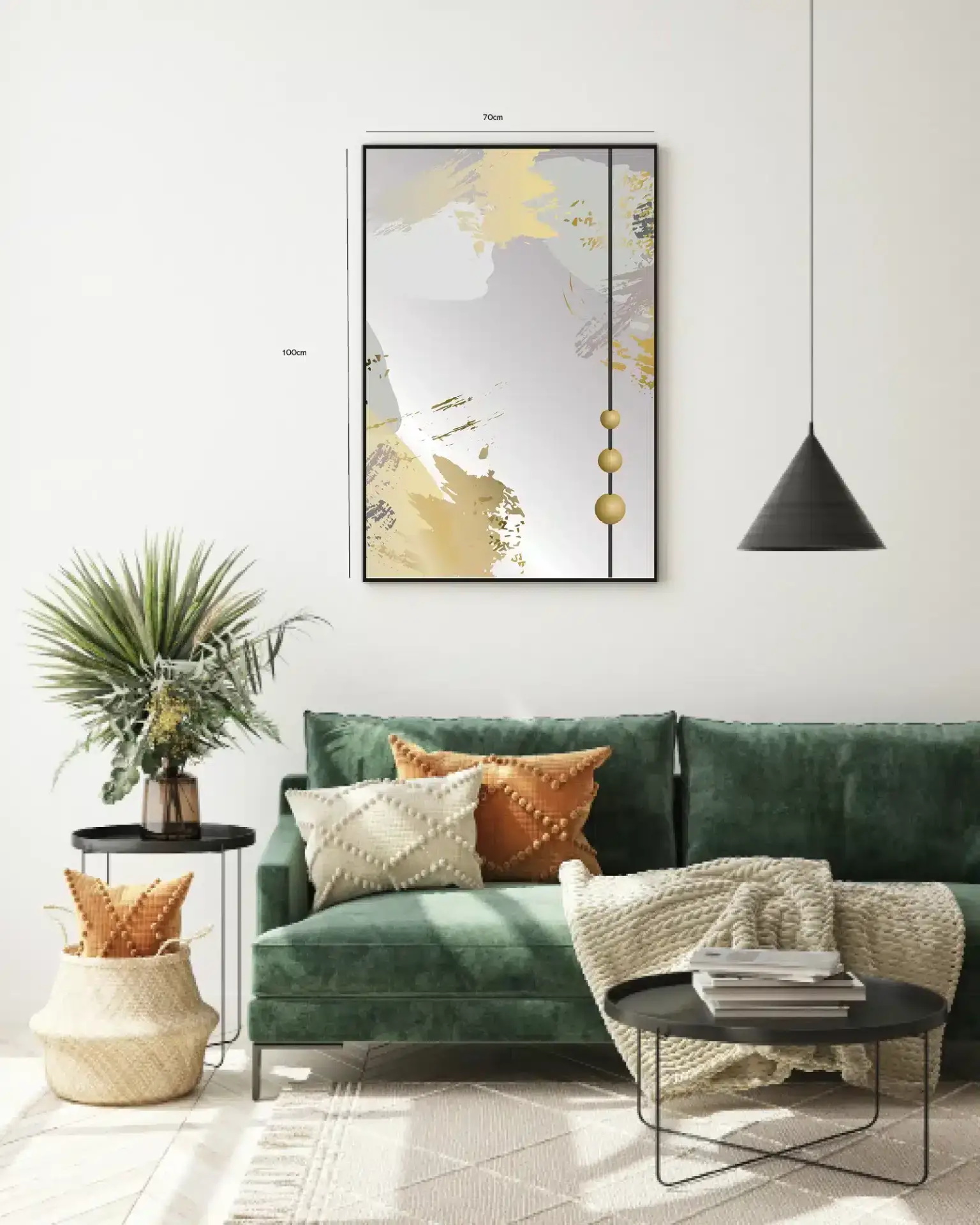 Golden Sphere Flow Plakat