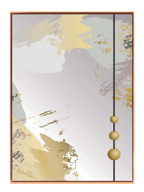 Golden Sphere Flow Plakat
