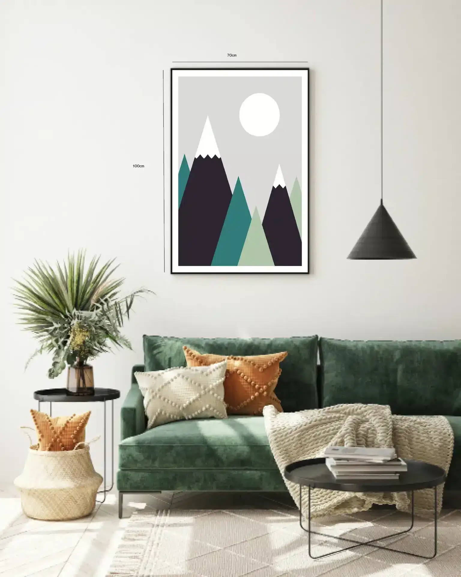 Mountain Peak Layers Plakat