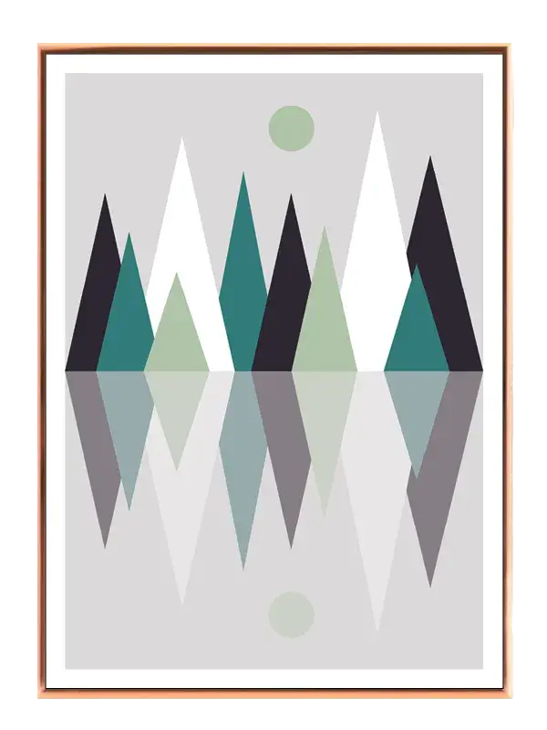 Pine Peak Reflection Plakat