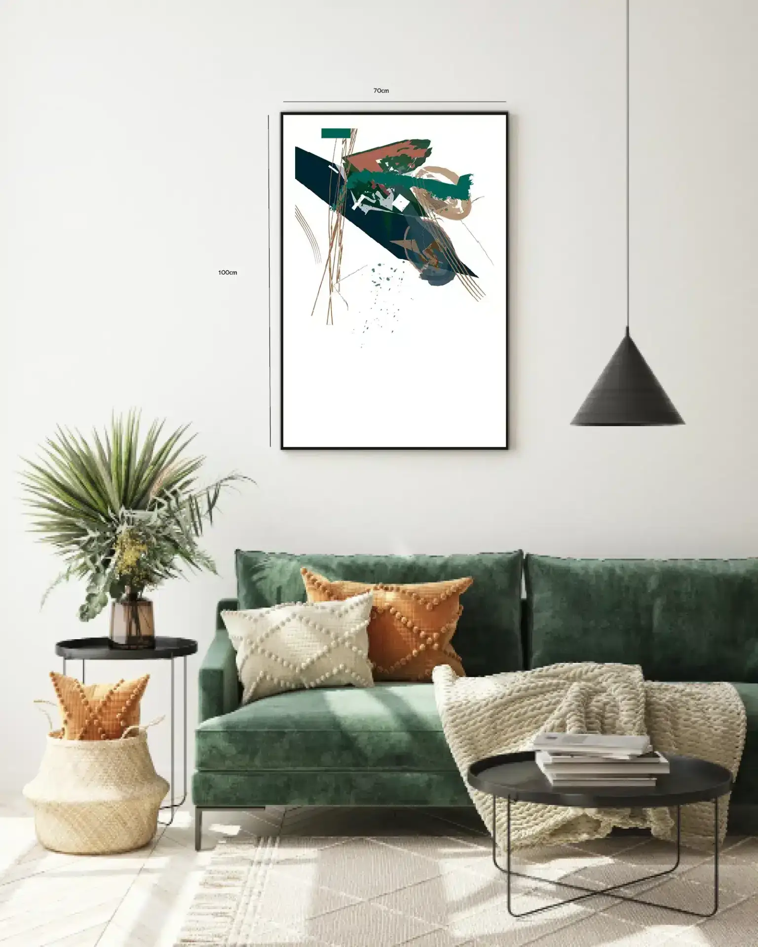 Emerald Flux Composition Plakat