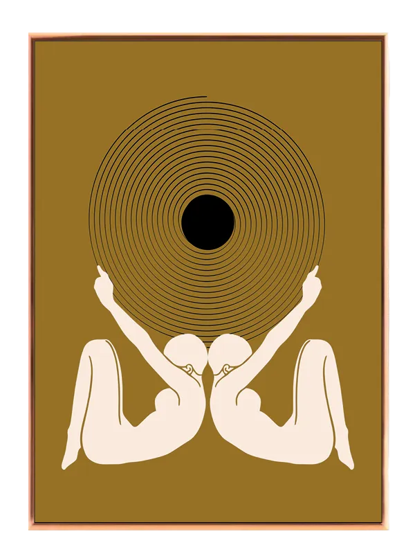 Dual Silhouette Orbit Plakat