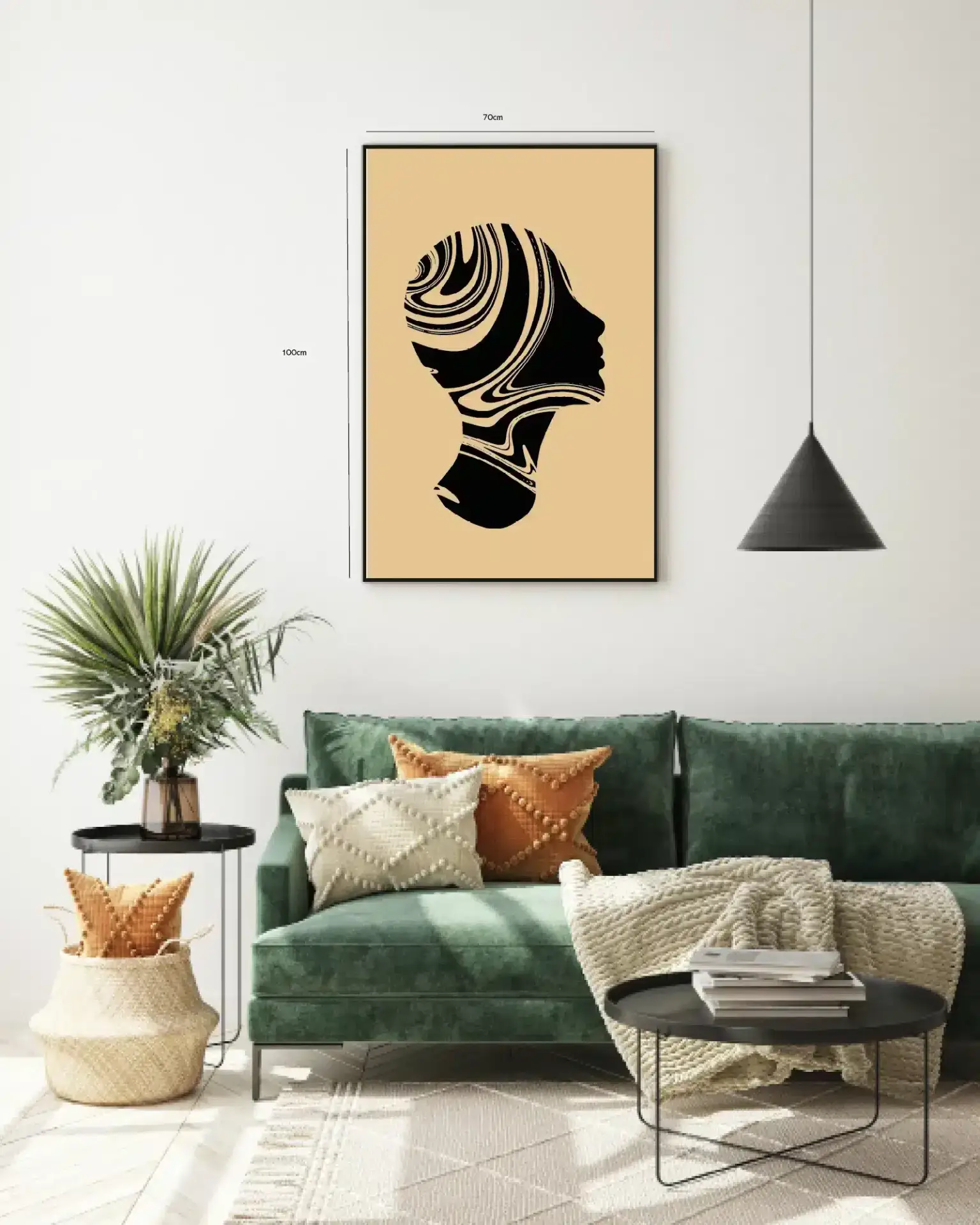 Marbled Silhouette Plakat