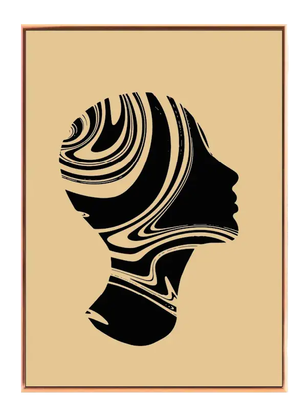 Marbled Silhouette Plakat