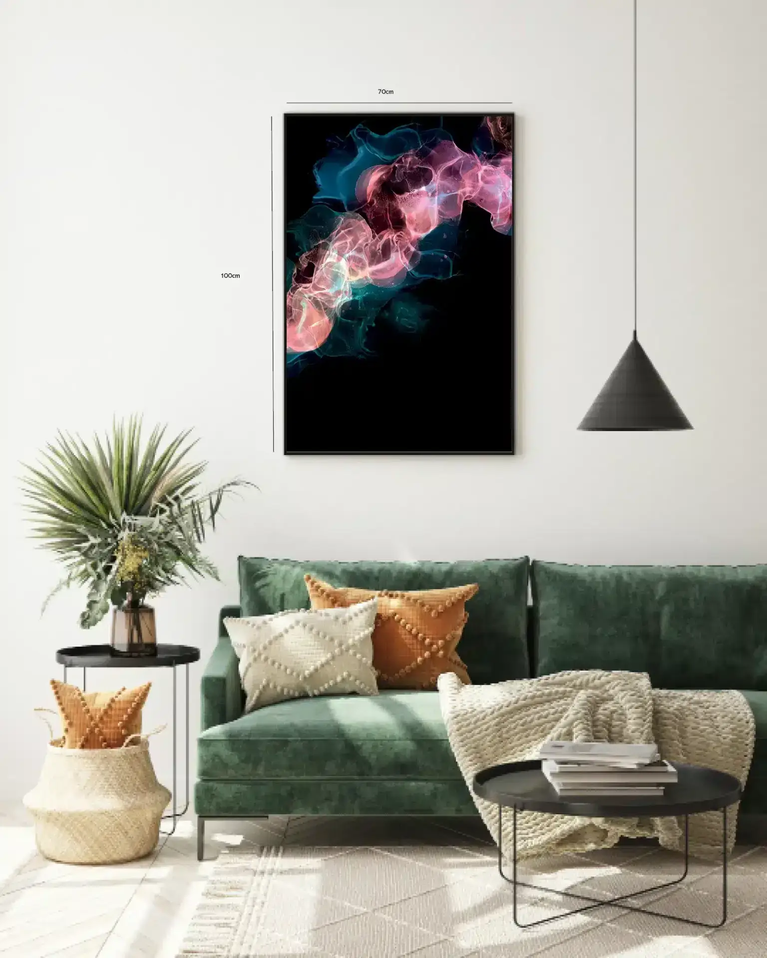 Luminous Veil Waves Plakat