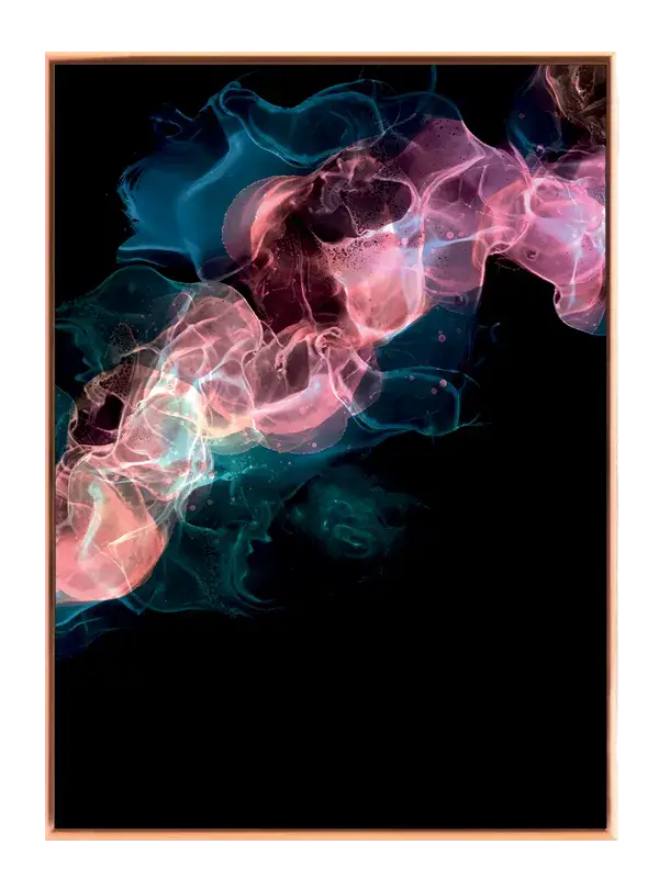 Luminous Veil Waves Plakat