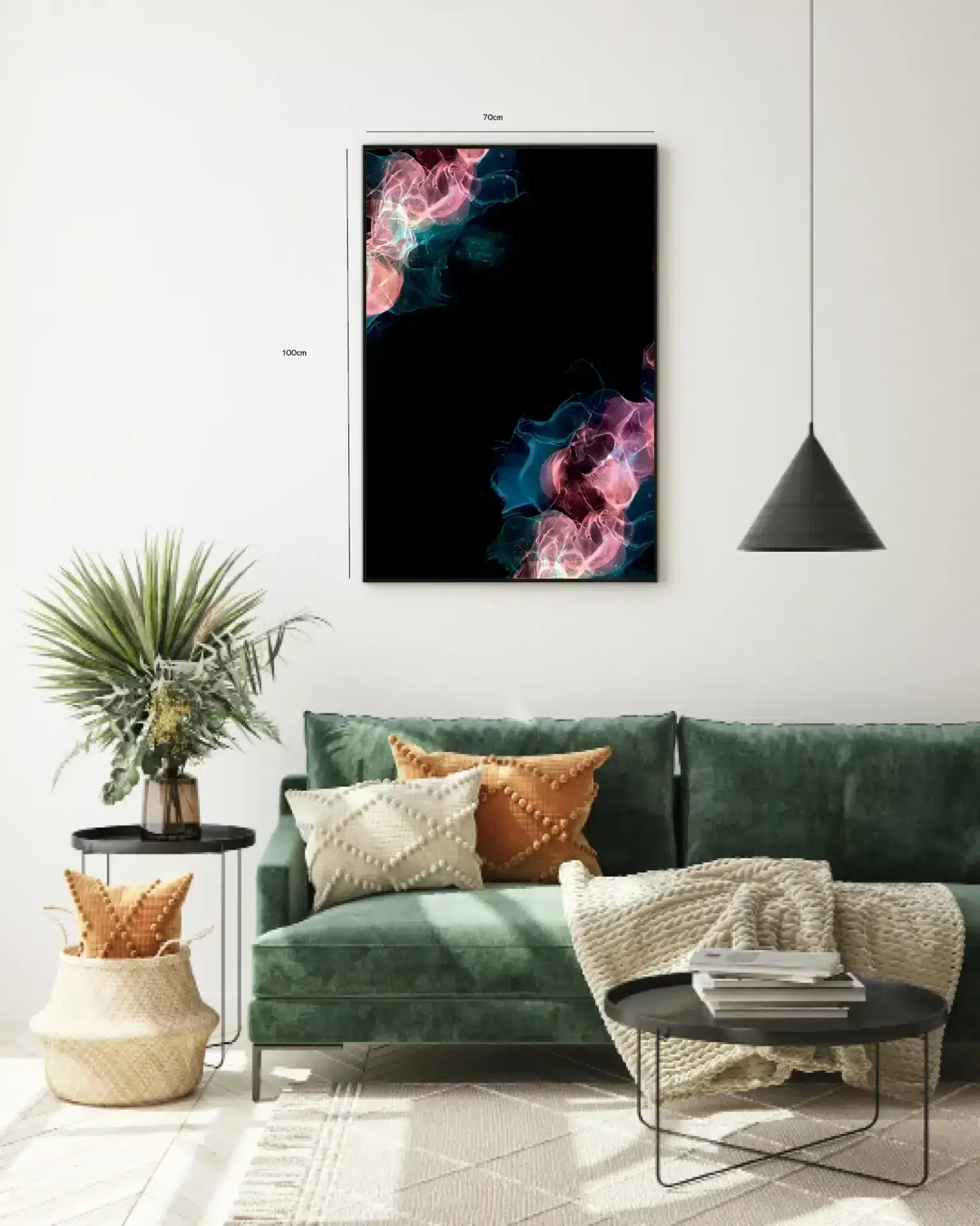Neon Veil Layers Plakat