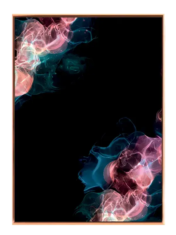 Neon Veil Layers Plakat