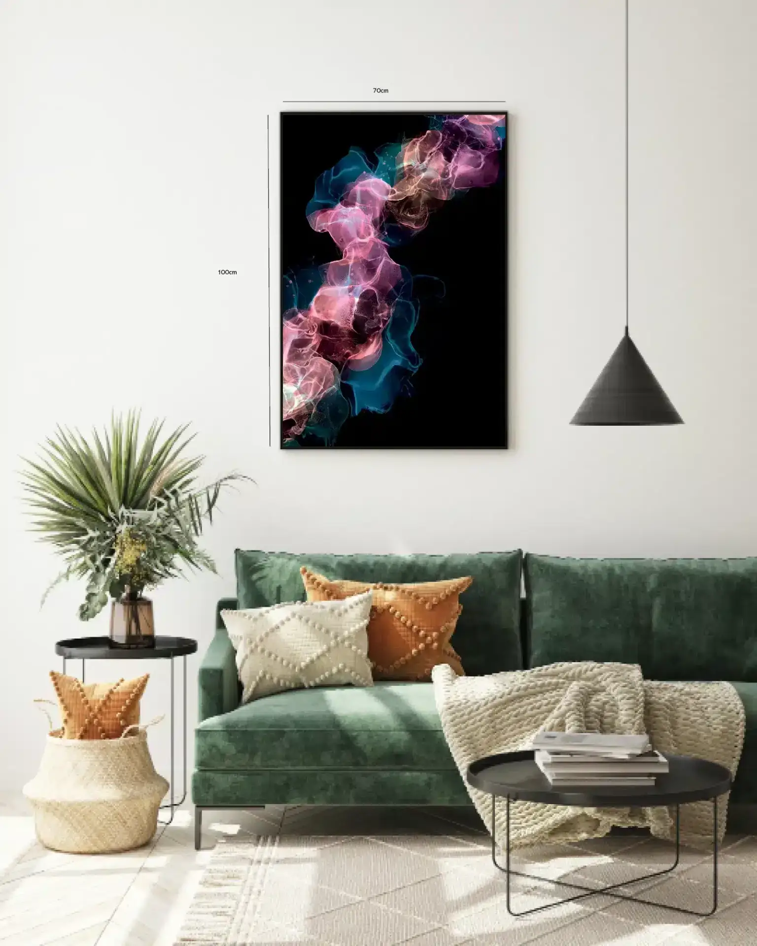 Neon Veil Flow Plakat