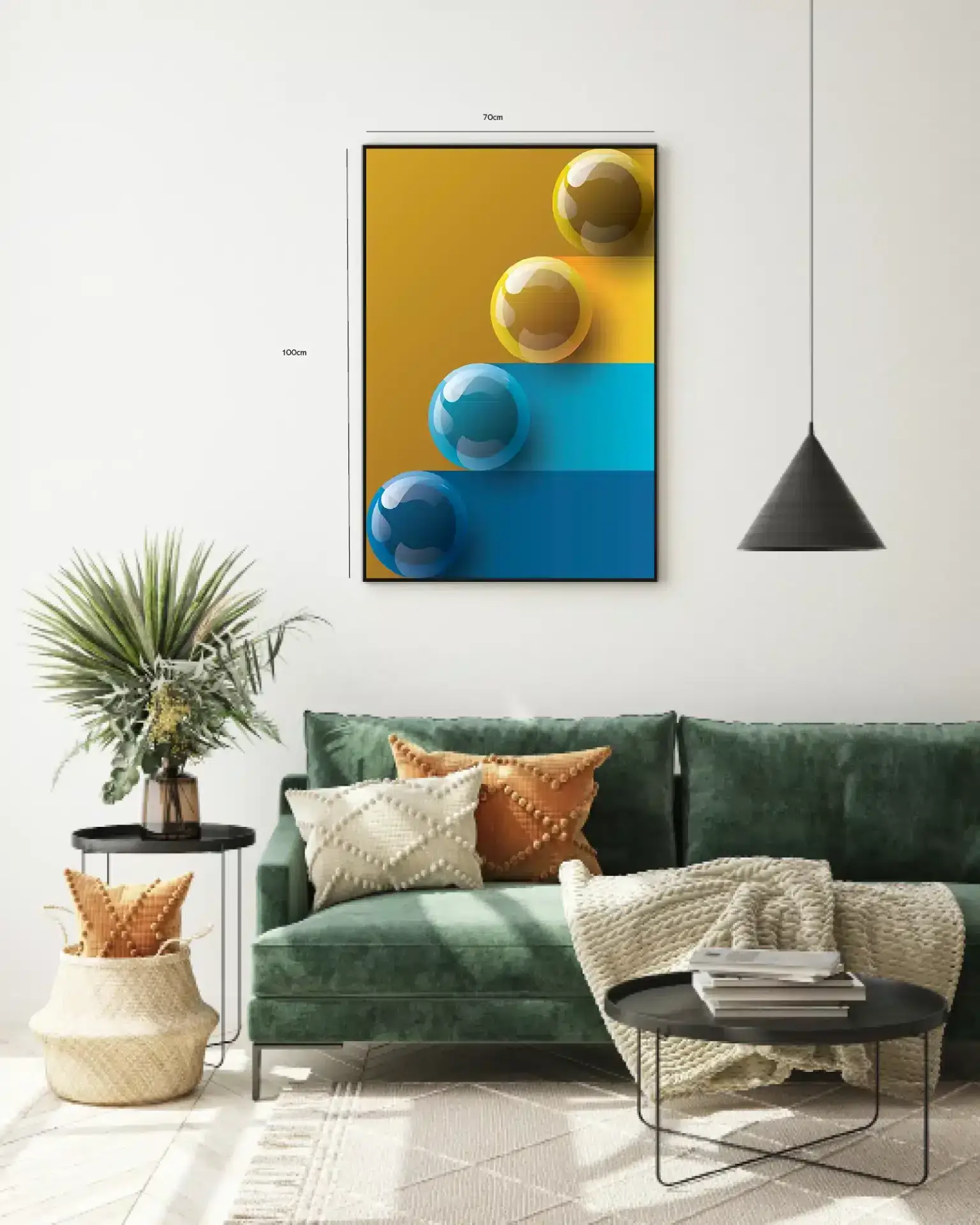 Orbital Gradient Spheres Plakat