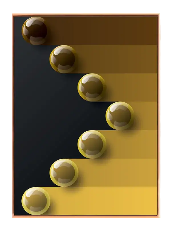 Gradient Orb Steps Plakat
