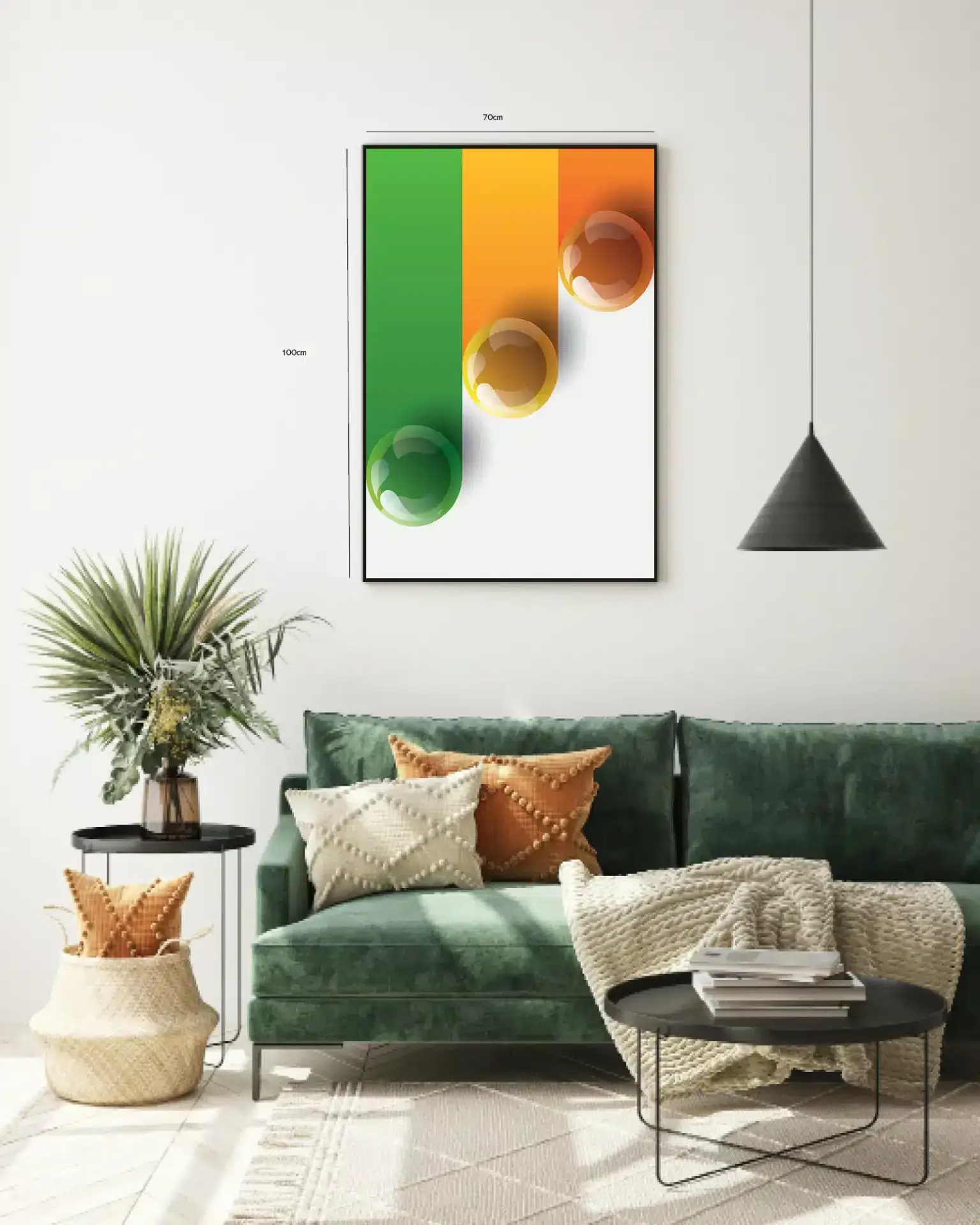 Reflective Orb Trails Plakat