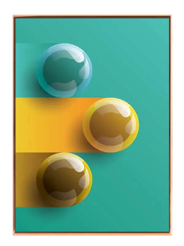 Floating Sphere Layers Plakat