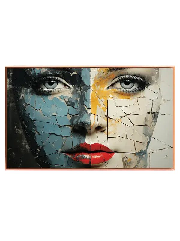 Cracked Duality Face Plakat
