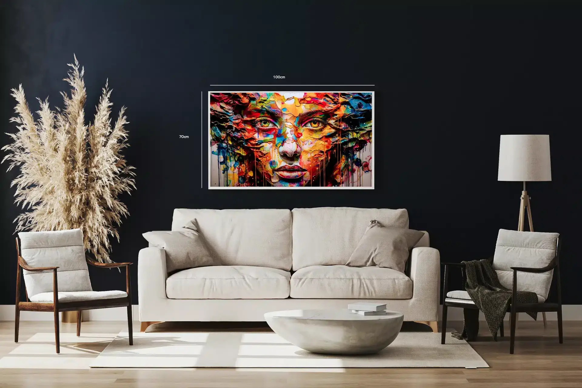 Vivid Veins Portrait Plakat