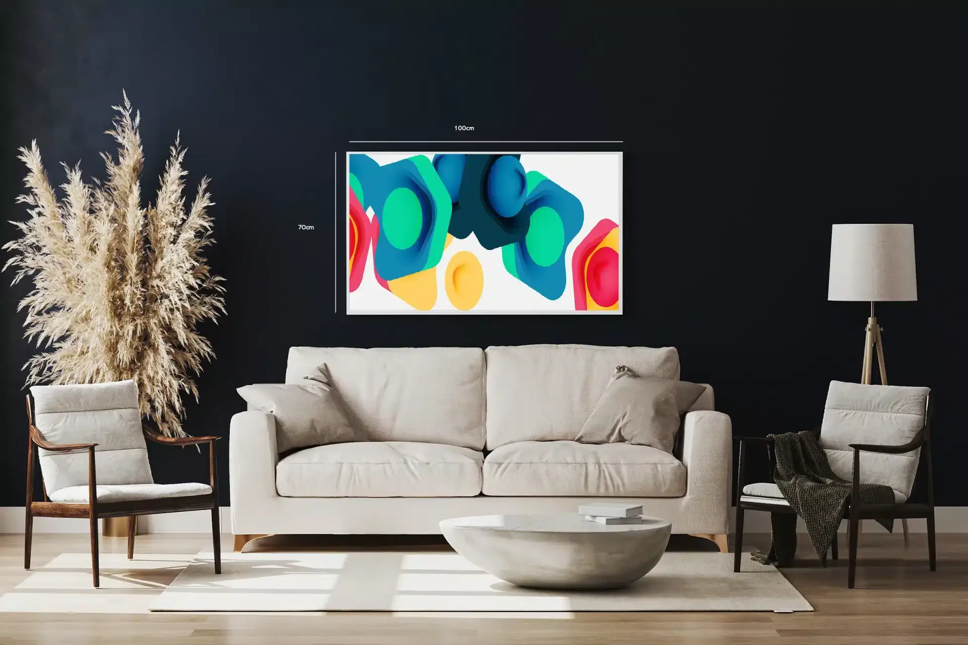 Layered Color Orbs Plakat