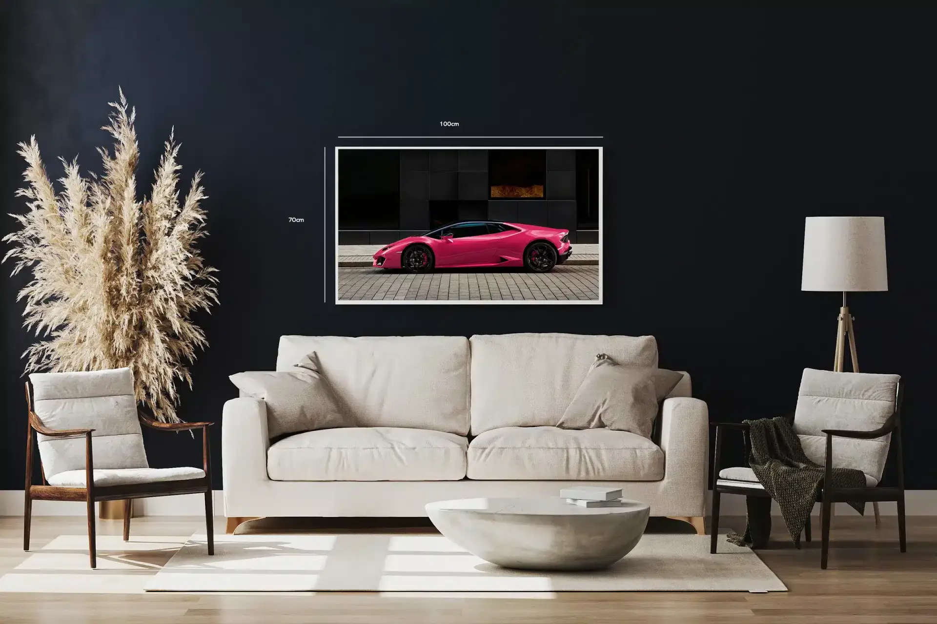 Lamborghini Huracán I Neon Plakat