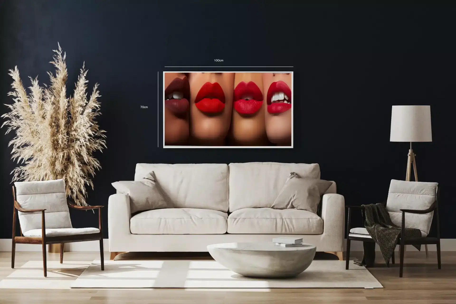 Velour Læber Kontrast Plakat
