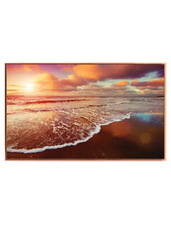 Solnedgang ved Kysten Plakat