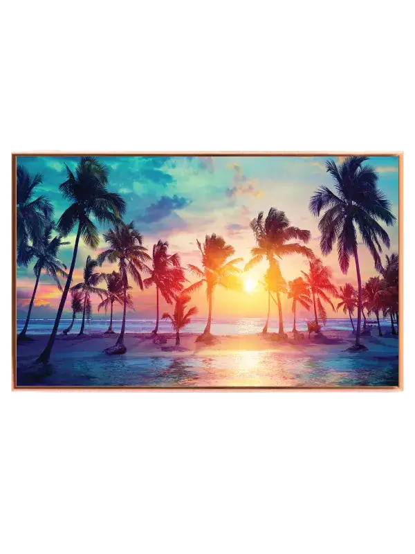 Palmer Ved Solnedgang Plakat