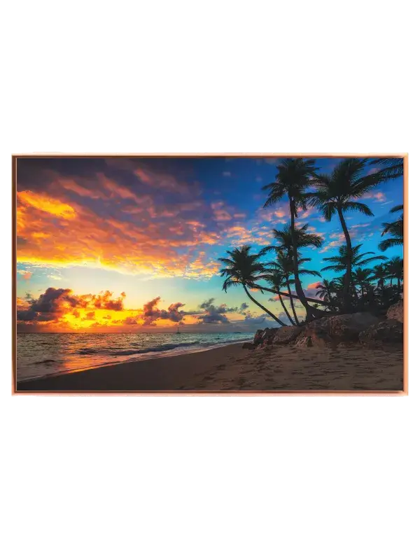 Tropisk Solnedgang Kyst Plakat