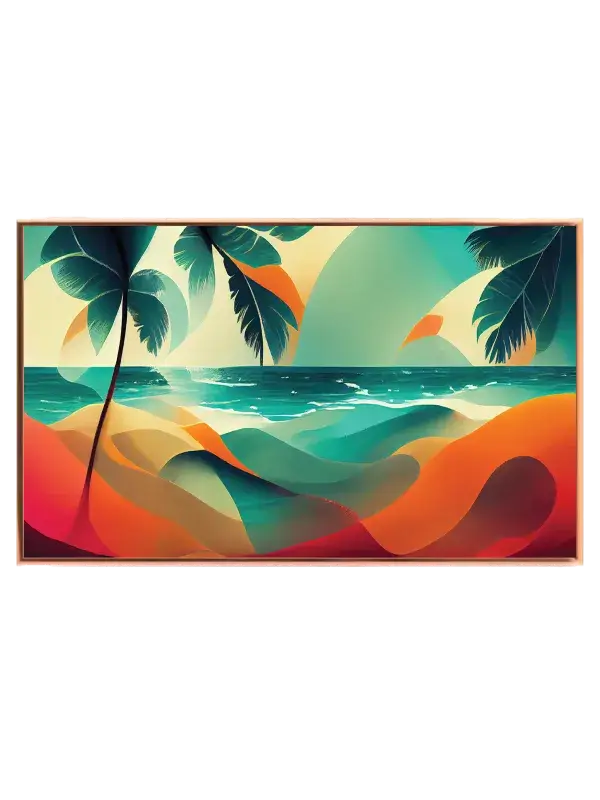 Tropisk Strandlandskab Plakat