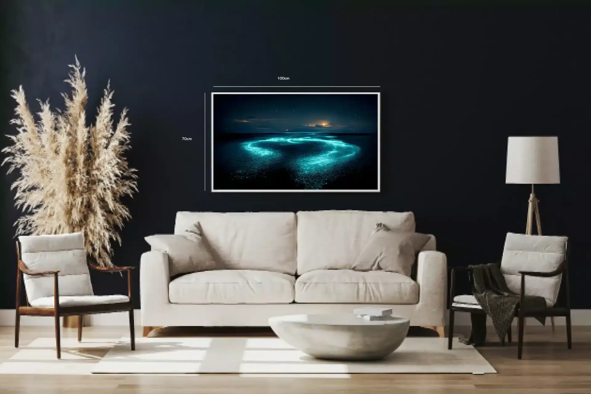 Bioluminescerende Havlysning Plakat